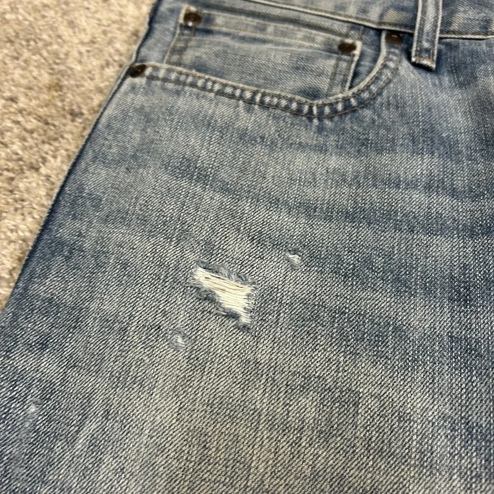 J Crew 484 Jeans Kaihara Denim Mens 31X34 Blue Denim Japanese Fabric‎ Straight